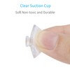 Pawfly 10 Pack Clear Suction Cups 0.8 Inch PVC Plastic