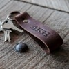 The Tucker Fine Leather Key Chain Key ring (Brown)