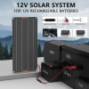 MHPOWOS 10W Solar Panel 12V Trickle Charger Battery Charger Kit