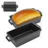 Northriver Casting 9×5 Inch Cast Iron Loaf Pan with Lid