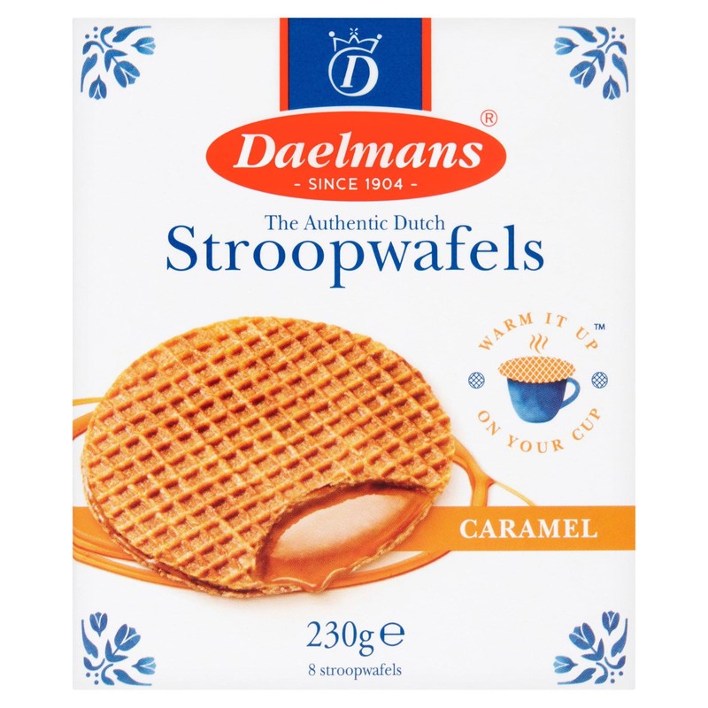 Daelmans Caramel Stroopwafels 8 Pack - Dutch Delight: Irresistibly Sweet