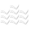 sourcing map 10Pcs Pegboard Hooks, Stainless Steel Peg Board Display