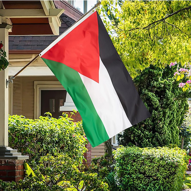 1 Palestinian Flag (90 x 150 cm), 5 Hand Waving