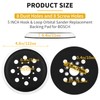 Gnellkoor 5" Hook & Loop Replacement Sander Pad RS034 &