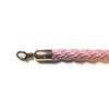 Decorative Rope Safety Queue Stanchion Barrier Rope (72" Braided Pink