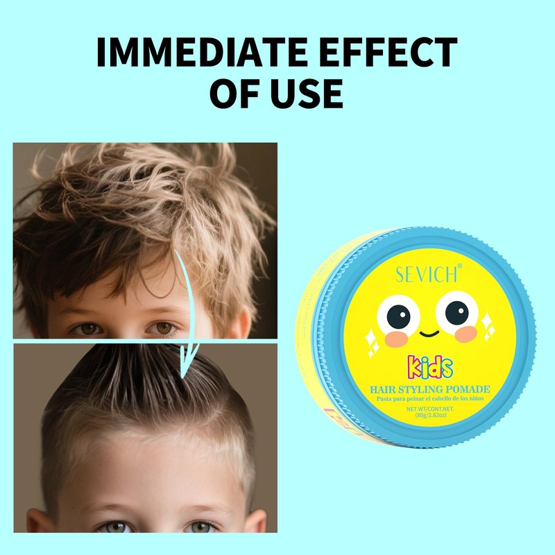 Gowwim Kids' Hair Styling Pomade， Mild and Easy to Create