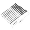 Sourcingmap 10Pcs Smooth Cut Steel Needle File Set with Plastic