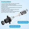Dreyoo Pressure Balancing Cartridge and Valve Stem Assembly, Compatible with