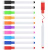 HRLORK 10pcs Mini Whiteboard Pens 9 Colours Magnetic Erasable Markers