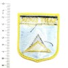 Saint Lucia Caribbean Flag Iron On Embroidered Fabric Sew On