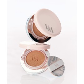 V&A Beauty Long Wear Cushion Foundation Radiant (Main Product + Refill) (+ 4 Puffs Gift)