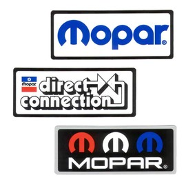 Mopar Vinyl Stickers Direct Connection, Mopar RWB Logo, 2002-Current Logo 3 Piece Sticker Set