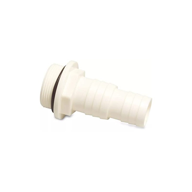 PVC Hose Nozzle Graduated Male Thread with O-Ring White R
