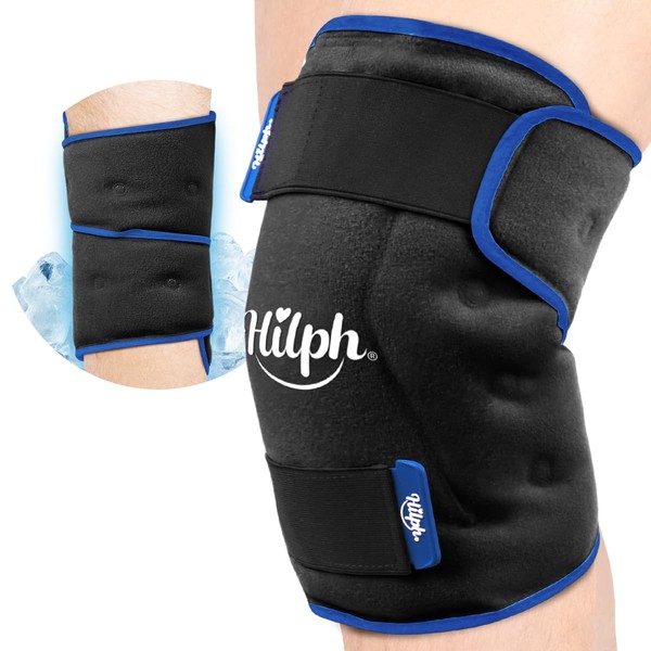 Hilph XL Large Cooling Sleeve Knee, Fully Wrapped Knee Cooling