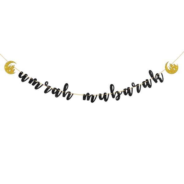 Umrah Mubarak Banner, Eid Decorations for Home 2025, Eid Festival