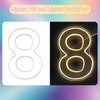 RumonZS Acrylic LED Number 8 Neon Sign Transparent Light up