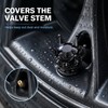 4-Piece Crown Rhinestone Tire Valve Stem Caps