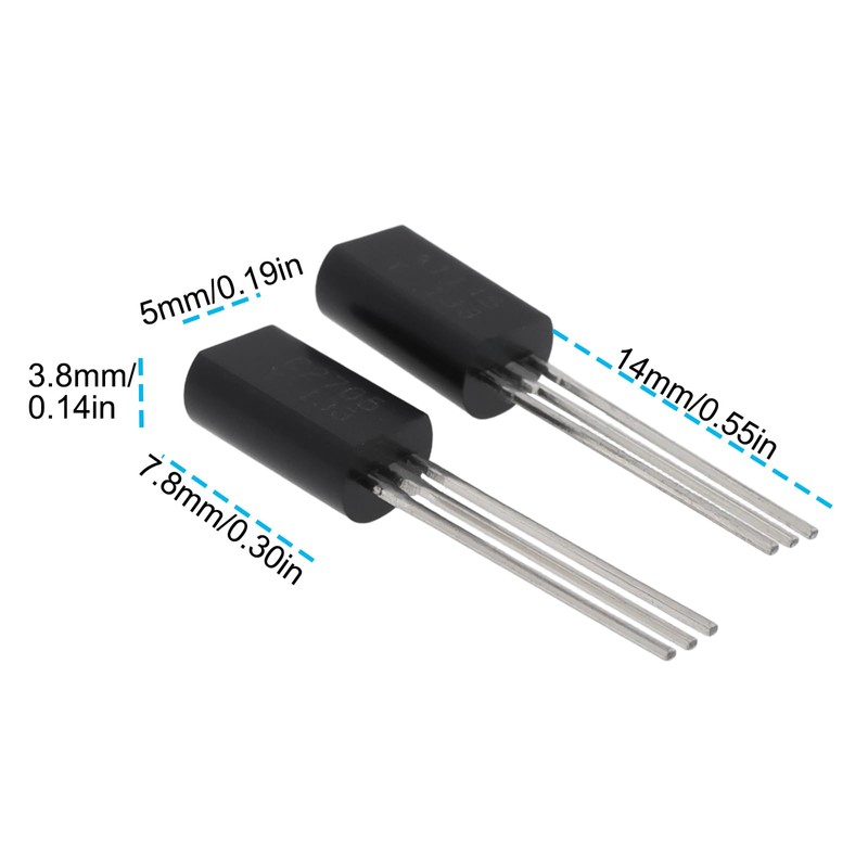 EMSea 10 Pairs 2SA1145 2SC2705 Power Transistor Audio Frequency Transistor