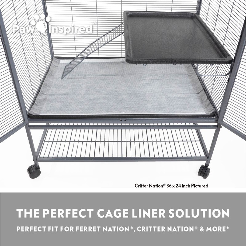 Paw Inspired Disposable Guinea Pig Cage Liners | Bamboo Charcoal