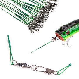 80 Pieces Steel Leaders Stainless Steel Leaders Fishing Stainless Steel Leaders for Fishing, Fishing All Types of Fishing, Ocean, Lakes, Beginners and Veterans, 15/20/25/30 cm