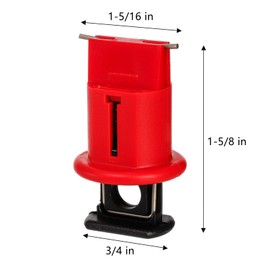 Frcctre 12 Pack Pin Out Wide Circuit Breaker Lockout Device, Industrial Grade Miniature Loto Device Breaker Switch Lock for Electrical Lockout, OSHA Compliant