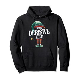Derisive Elf Christmas Group Xmas Pajama Party Pullover Hoodie