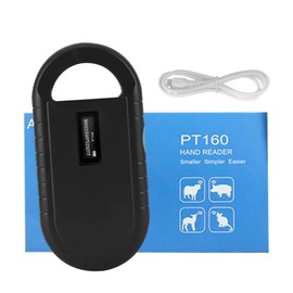 Tormete Pet Microchip Scanner Reader – 134.2kHz 125kHz 15 Digits Dog Chip Scanner for Animal/Pet/Pigs/Dogs/Cats, Supports EMID & FDX-B Tag, USB Data Upload, OLED Display, 128-Entry Memory(PT160 Black)