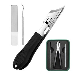 JOYTOKEN Nail Clippers Nippers for Rolled Toenails, Cuticle Cutter, High Hardness, Stainless Steel, For Thick Nails, Ingrown Nails, Feet, Self Nail Care, Polishing Craft, Sweet Skin Treatment