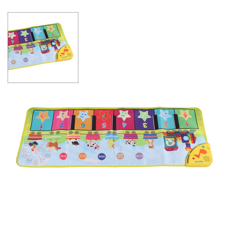 Kids Piano Mat Foldable Improve Coordination Prevent Slip Musical Piano