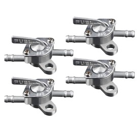 4 Stück Benzinhahn Schalter Kraftstofftank Benzinhahn Schalter Benzinhahn Quad Schließfunktion Ölschalter 6 mm Inline Petrol Tap Universal für 50 cc 70 cc 90 cc 100 cc 110 cc Pit Quad Dirt Bike ATV