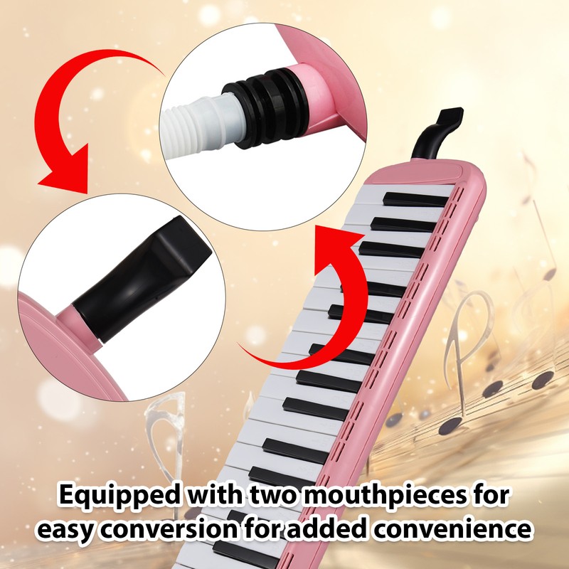 37 Keys Melodica Instrument Melodica Air Piano Keyboard with 2