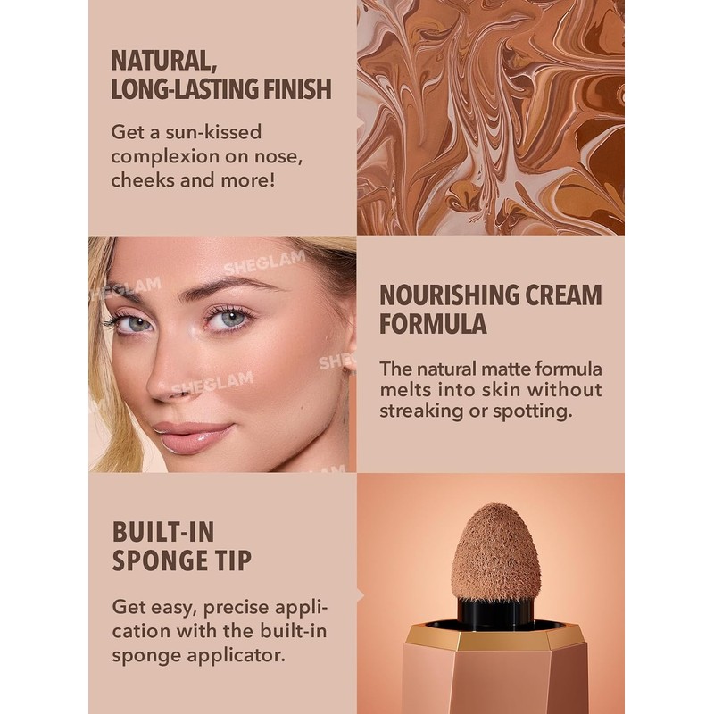 SHEGLAM Bronceador Líquido Mate Sun Beam - Toffee