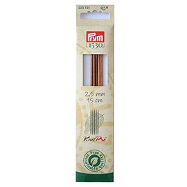 Prym 223131 Strumpfstricknadeln NATURAL 15 cm 2,50 mm