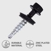(Pack of 150 pcs) Metal Roofing Screws, 4.8 x 25