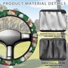 Knextrepoy Hibiscus Golf Cart Steering Wheel Cover Golf Ball Golf