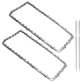 Hoypeyfiy 2Pcs 8 Inch Mini Chainsaw Chain, 043" Gauge 1/4" LP Pitch 47 Drive Links, Replacement for All 8" Mini Chainsaws