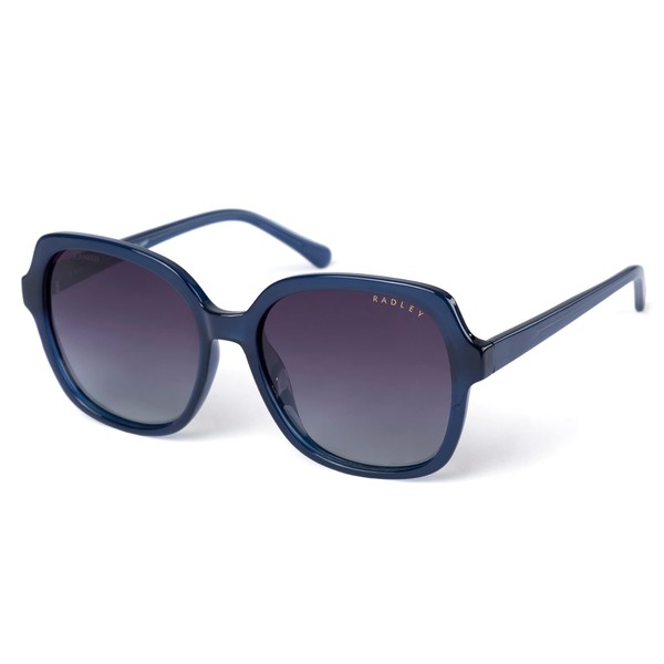 RADLEY London 6505 Polarized 70's Style Round Oversized Sunglasses, 57