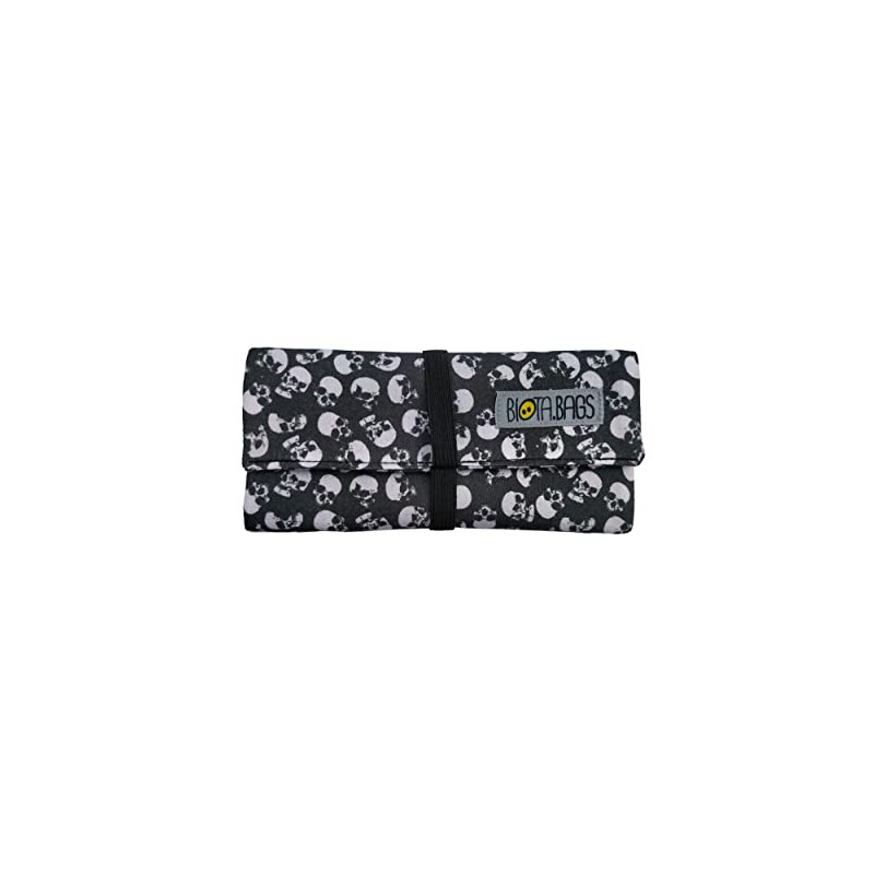 Tabaktasche, Tabakbeutel, Drehertasche aus Stoff f√ºr Herren und Damen, Totenk√∂pfe