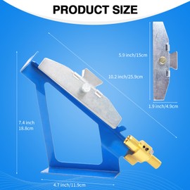 FENJANER Arrow Fletching Jig - Adjust Archery Arrow Fletchings Tool Jig Kit with Clamp for DIY Arrow Vanes (Blue)