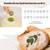 Kixiyou 10-Piece Proofing Basket Bread Set, 25 cm Oval Natural
