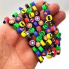 300pcs Polymer Clay Superhero Beads Color Mixed Cute Kawaii Charm