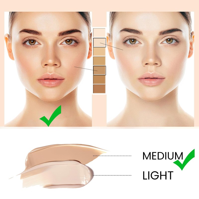 CC Cream,CC+ Cream Natural Concealer, Anti-Aging Color Correcting Full Coverage