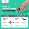 PocketSharps - Pocket-Size Travel Sharps Container for Pen Needles, Lancets,