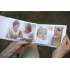 Grandparent Gifts 1st Granddaughter Brag Book white faux-suede Hold 32