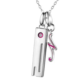 FANTASY NAVI Movie "The Quintessential Quintuplets" Unisex Necklace, Natural Diamond, Silver Accessory, Sterling Silver, Diamond, Diamond