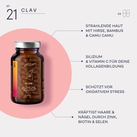 Hair Vitamins High Dose with Biotin Zinc Selenium MSM Bamboo Extract & Gold Millet Rich in Silicon for Hair, Skin & Nails - 120 Capsules - 2 Month Supply