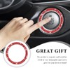 FSTURIOS Bling Crystal Double Rhinestone Car Engine Start Ring Decals,