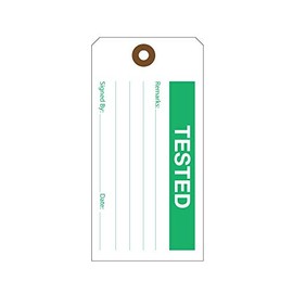 Production Quality Control Tags - Best Equipment Status Hang-Tag - Pack of 100 (Tested)