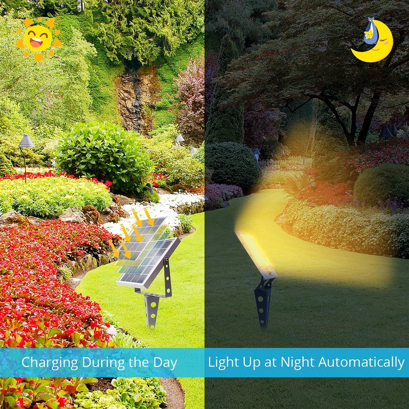 Mii-PWR Flag Pole Light Solar Powered A280X Metal Flood Sign