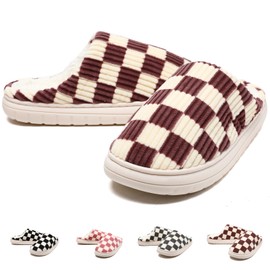 Guyarns Women's Indoor & Outdoor Warm Memory Foam Slippers (New Brown 38/39)